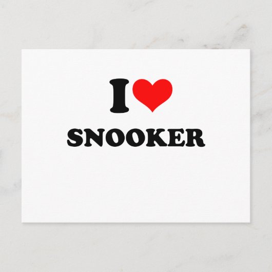 snooker briefkaart (Voorkant)