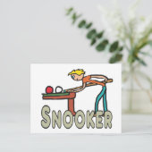 Snooker Briefkaart (Staand voorkant)