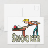 Snooker Briefkaart (Voorkant / Achterkant)