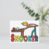 Snooker Briefkaart (Staand voorkant)