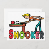Snooker Briefkaart (Voorkant / Achterkant)