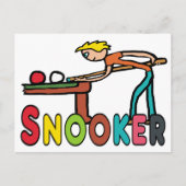 Snooker Briefkaart (Voorkant)