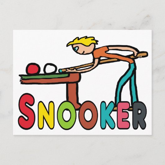 Snooker Briefkaart (Voorkant)