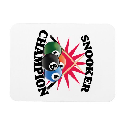 Snooker Champion Magneet (Horizontaal)