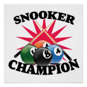 Snooker Champion Perfect Poster (Voorkant)