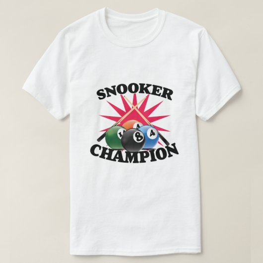 Snooker Champion T-shirt (Design voorkant)