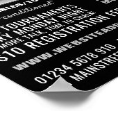 Snooker Club Portrait, Pool, Snooker Club Advert Poster (Hoek)