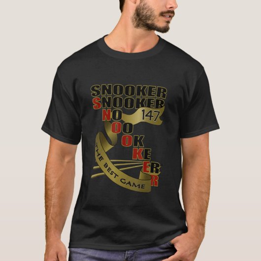 Snooker de beste spelBilliardclub sportteams T-shirt (Voorkant)