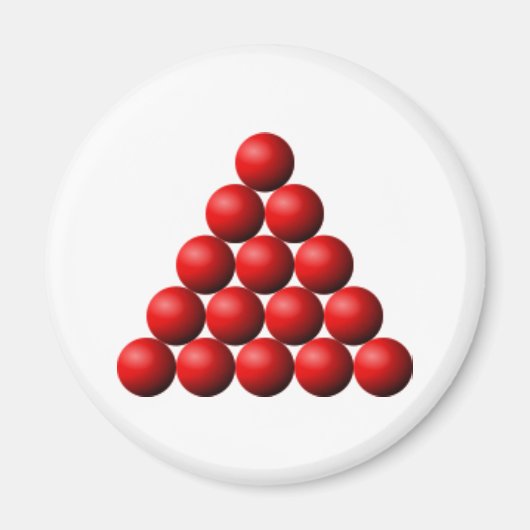 Snooker-driehoek Magneet (Voorkant)