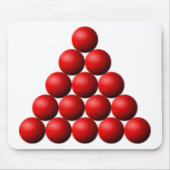 Snooker-driehoek Muismat (Voorkant)