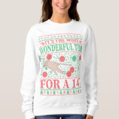 SNOOKER FUNNY CHRISTMAS QUOTES UGLY SWEATER (Voorkant)