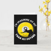 Snooker Game Pool en Beer Drinker Pool Spelers Bi Kaart (Gele Bloem)