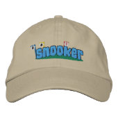 Snooker geborduurd Pet (Voorkant)