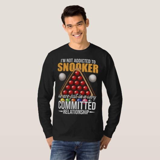 Snooker Humor Snooker Player T-shirt (Voorkant volledig)