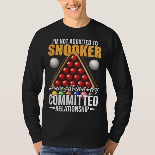 Snooker Humor Snooker Player T-shirt (Voorkant)