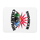 Snooker Kampioen  Magneet (Horizontaal)