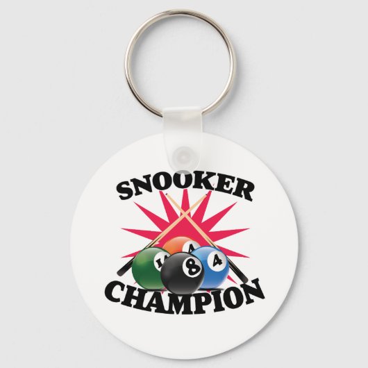 Snooker Kampioen  Sleutelhanger (Voorkant)