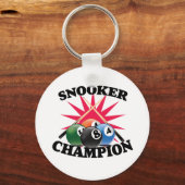 Snooker Kampioen  Sleutelhanger (Voorkant)