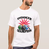 Snooker Kampioen  T-shirt (Voorkant)
