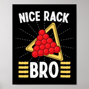 Snooker Kleding voor Volwassen Leuke Rack Broek Po Poster