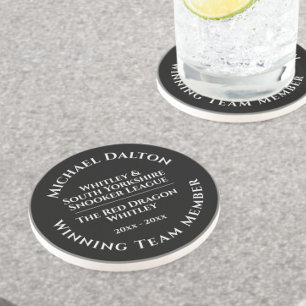 Snooker League Trophy Sandstone Onderzetter