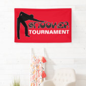 SNOOKER modern font + uw ideeën SPELEN Spandoek (Insitu)