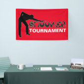 SNOOKER modern font + uw ideeën SPELEN Spandoek (Beurs)
