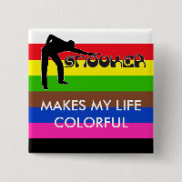 SNOOKER, modern lettertype en gekleurde strepen SP
