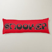 SNOOKER modern lettertype + uw ideeën Lichaamskussen (Achterkant)