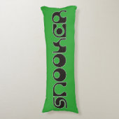 SNOOKER modern lettertype + uw ideeën Lichaamskussen (Voorkant Verticaal)