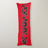 SNOOKER modern lettertype + uw ideeën Lichaamskussen (Achterkant (Verticaal))