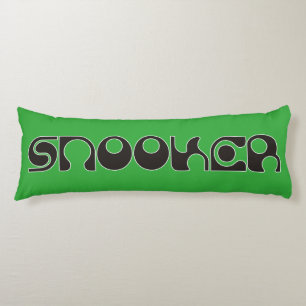 SNOOKER modern lettertype + uw ideeën Lichaamskussen