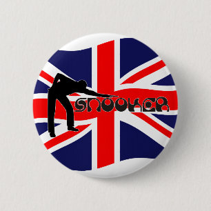 SNOOKER, moderne lettertype- en vakantiegrenerings Ronde Button 5,7 Cm