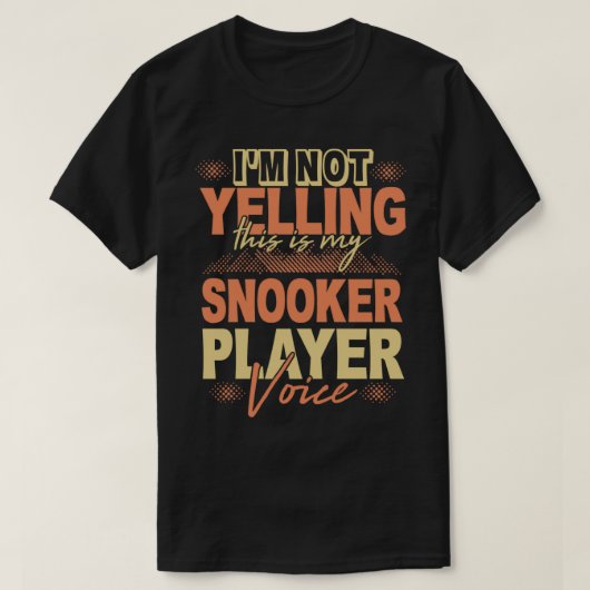 Snooker player gezegde sport hobby Baseball Sleeve T-shirt (Design voorkant)