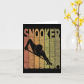 Snooker  Pool Biljart Snooker Player Retr Kaart (Gele Bloem)