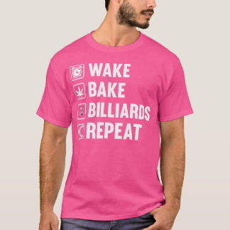 Snooker Pool speler en zwembad biljart T-shirt