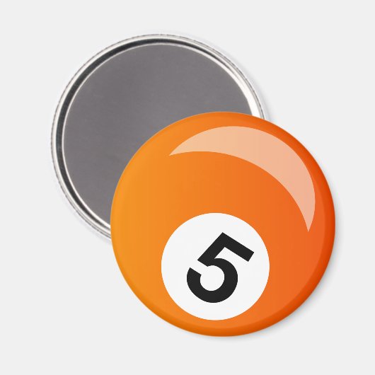 snooker-poolbal magneet (Voorkant / Achterkant)