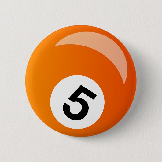 snooker-poolbal ronde button 5,7 cm (Voorkant)