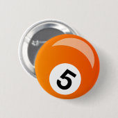 snooker-poolbal ronde button 5,7 cm (Voorkant /achterkant)