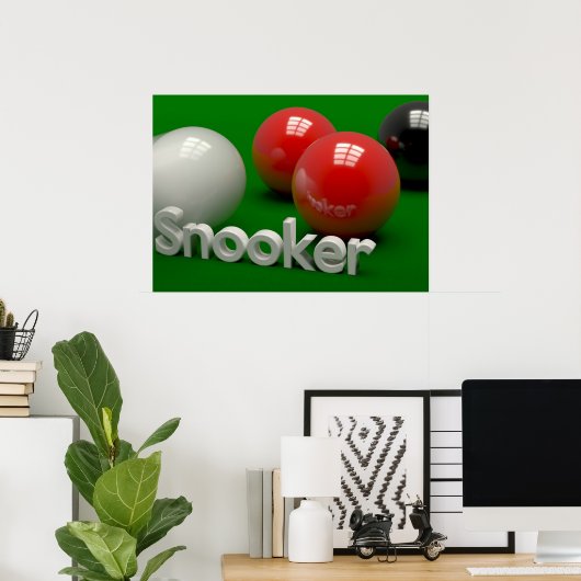 Snooker Poster (Thuiskantoor)