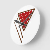 Snooker Rack & Snooker Cues Ronde Klok (Hoek)