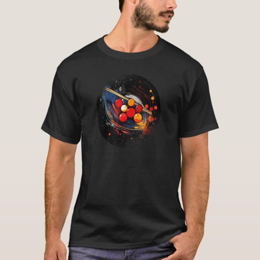 Snooker spel Biljart sticks Snooker tafel  T-shirt (Voorkant)