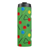 Snooker speler, biljart tafel thermosbeker (Voorkant)