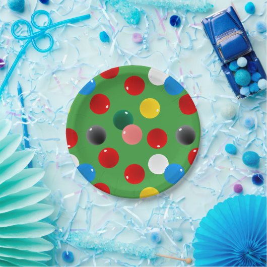 Snooker Speler Verjaardagsfeestje Papieren Bordje (Feest)