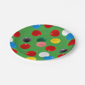 Snooker Speler Verjaardagsfeestje Papieren Bordje (Gekanteld)