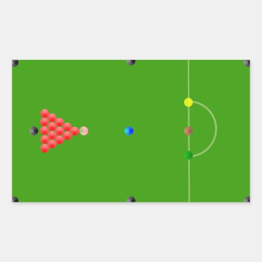 Snooker Tafel Sticker (Voorkant)