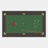 Snooker tafel Stickers (Voorkant)