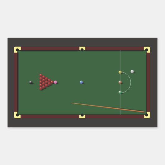 Snooker tafel Stickers (Voorkant)