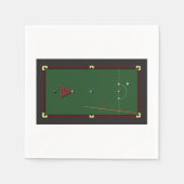 Snooker Tafelpapier servetten (Voorkant)