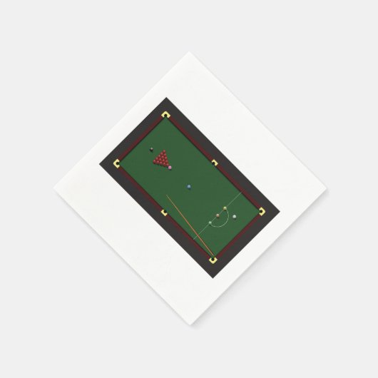 Snooker Tafelpapier servetten (Hoek)